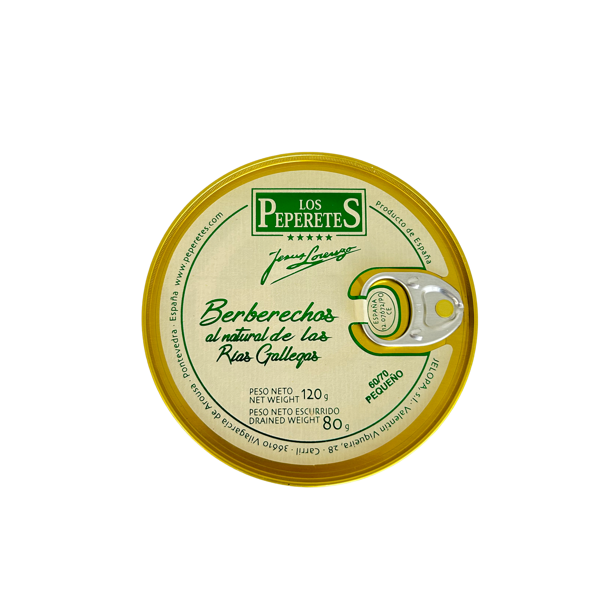 Berberechos al natural (pequeños)